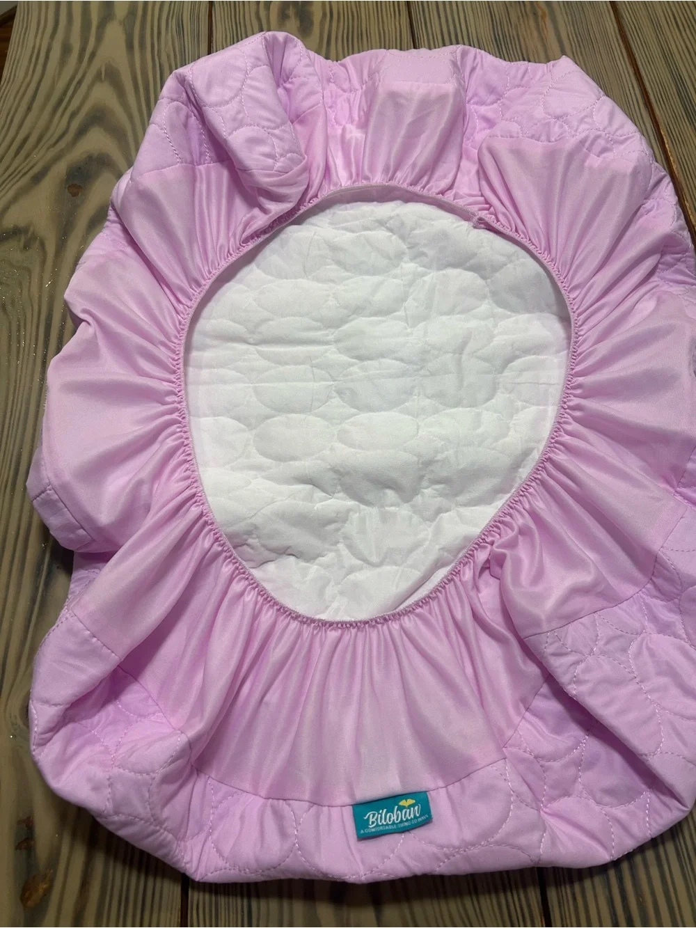 Quilted Biloban Light Purple Quilted Fabric Cover Pack N Play Nursery Pad